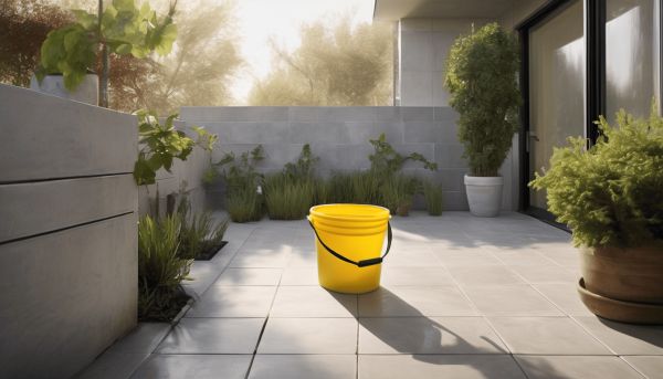 Combien de temps laisser agir de l’eau de javel sur votre terrasse ?
