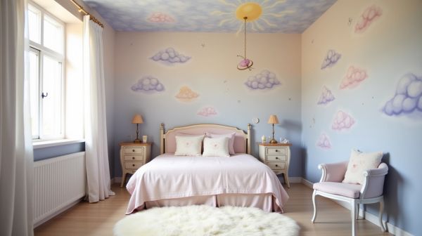 Créez un univers féérique avec du papier peint chambre fille
