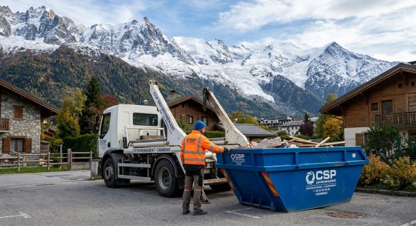 Louez votre benne à Chamonix sans effort avec CSP Environnement